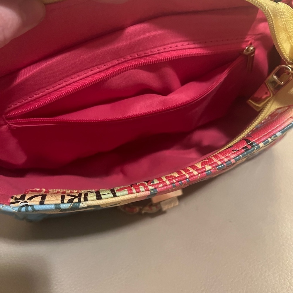 DKNY Paige Quilted Graffiti Crossbody Purse - Picture 7 of 16